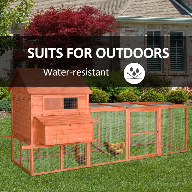 Tucker Murphy Pet™ Doss 67.3 Square Feet Chicken Coop with Chicken Run